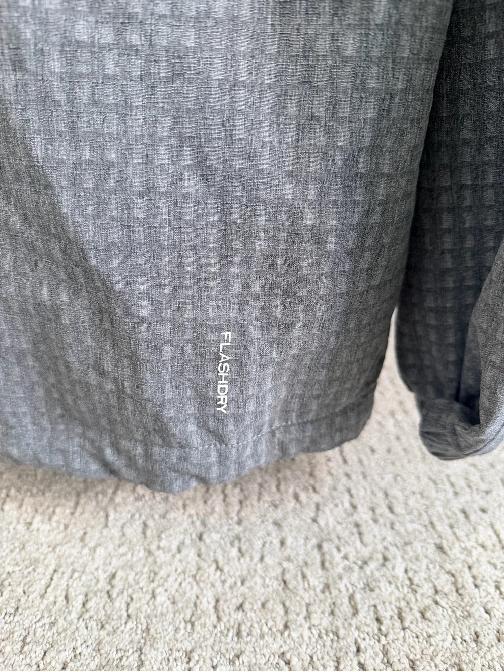 The North Face Light Gray Quarter-Zip Pullover